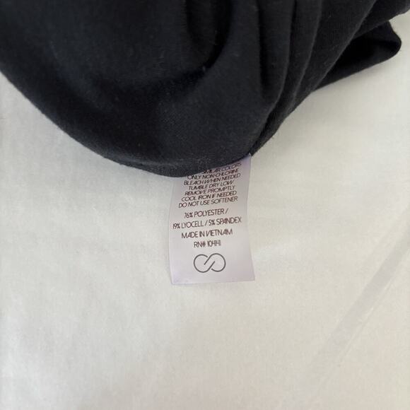 Calia by Carrie Underwood Black V Neck Ruched Sheath Tank Dress Large Athletic - Picture 6 of 9